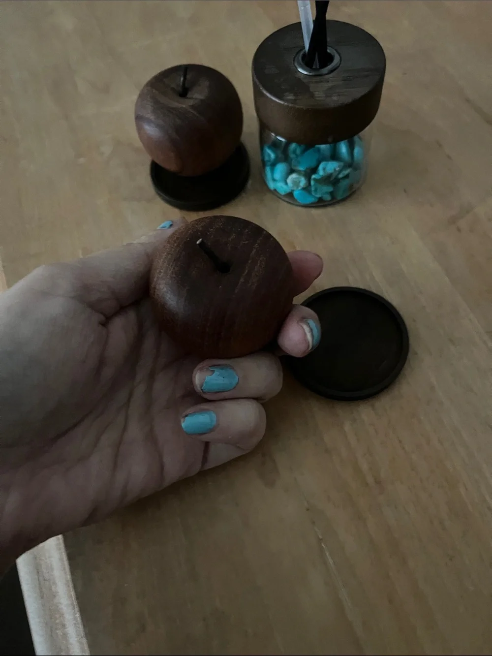 Trio of mini reed diffusers for scents
